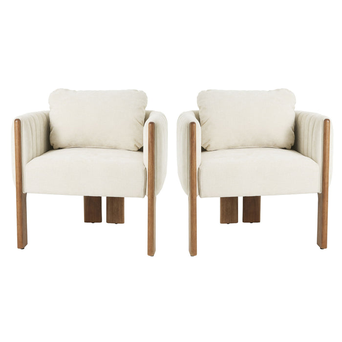 Upholstered Dining Chair With Vertical Channel Tufting