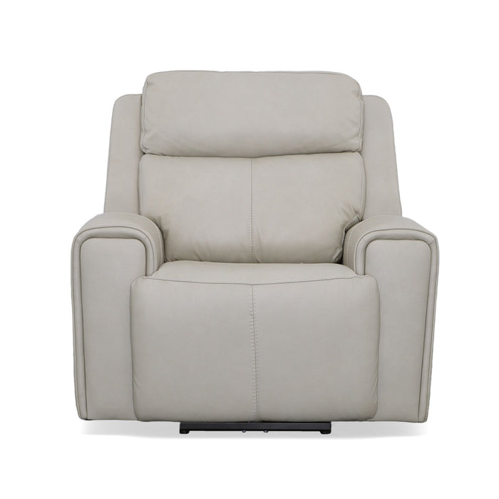 Barnett - Power Recliner With Power Headrest & Lumbar - Timber