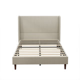 Upholstered Bed With High Headboard Design
