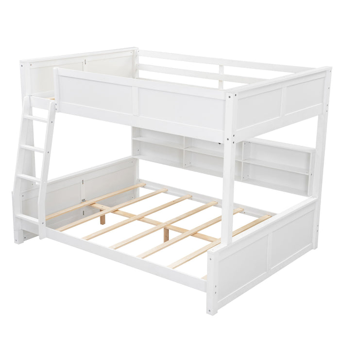 Bunk Bed With Storage Cabinets And USB Ports