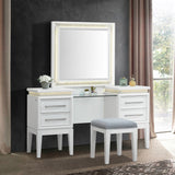 Reflections - 3 Piece Vanity Set - Pearl White & Rhinestone
