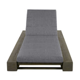 Outdoor Chaise Lounges With Water-Resistant Cushions, Adjustable Backrest