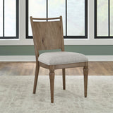 Hickory Grove - Panel Back Side Chair - Heirloom Brown