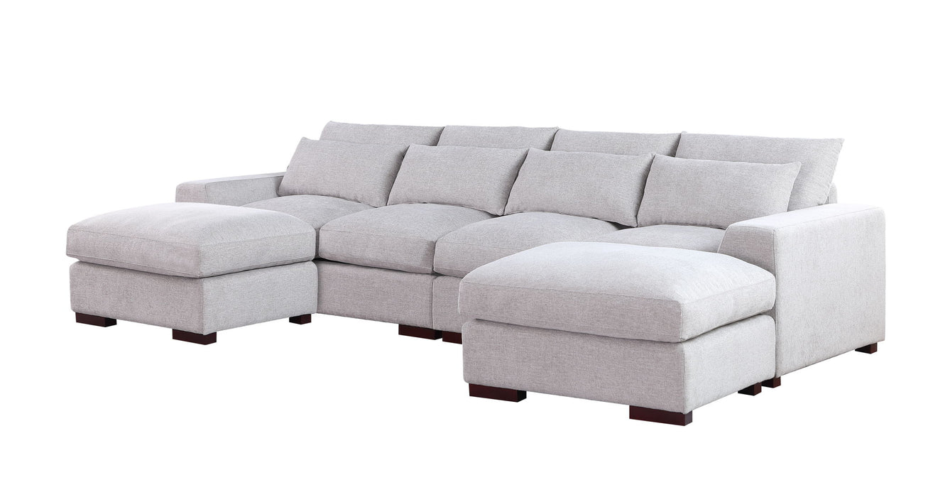 Tatman - Sectional With 2 Ottomans