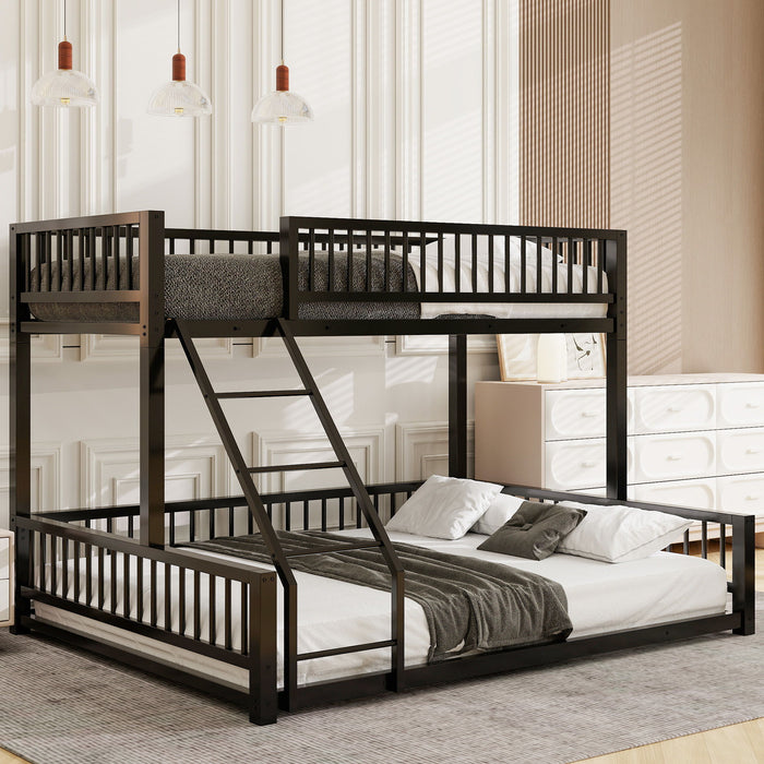 Bunk Bed With Ladder And Safety Guardrails