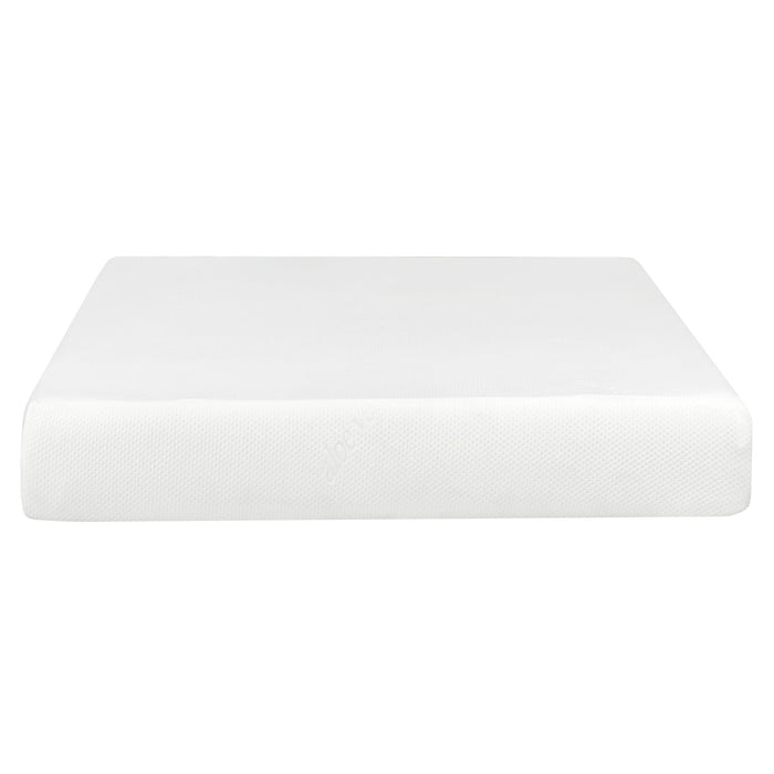 10" Plush Gel Memory Foam Mattress Bed With Cooling Technology, Aloe Vera Cover