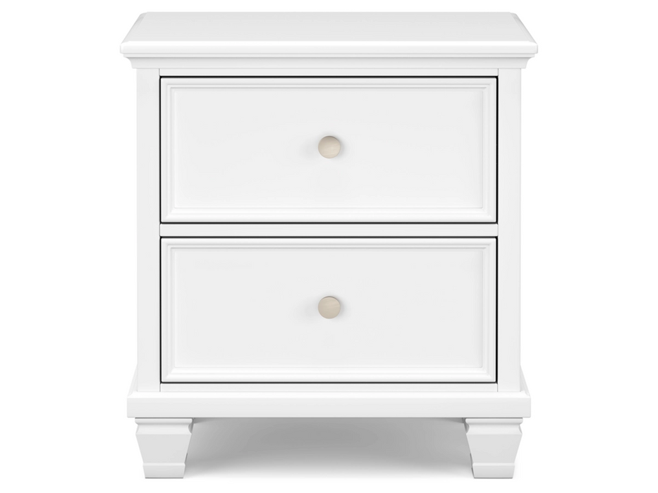 Fortman Queen Panel Bed Bedroom Set in White by Ashley Furniture