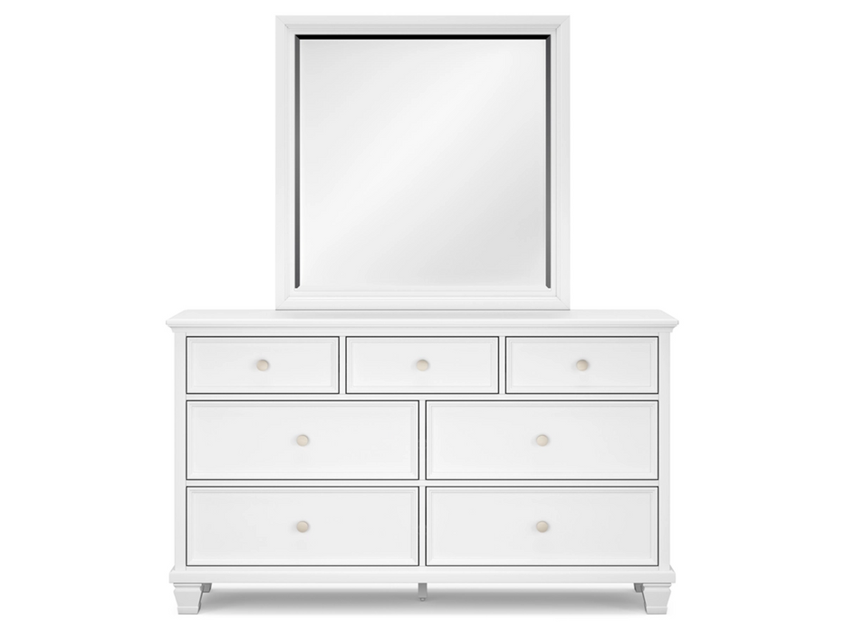 Fortman Queen Panel Bed Bedroom Set in White by Ashley Furniture