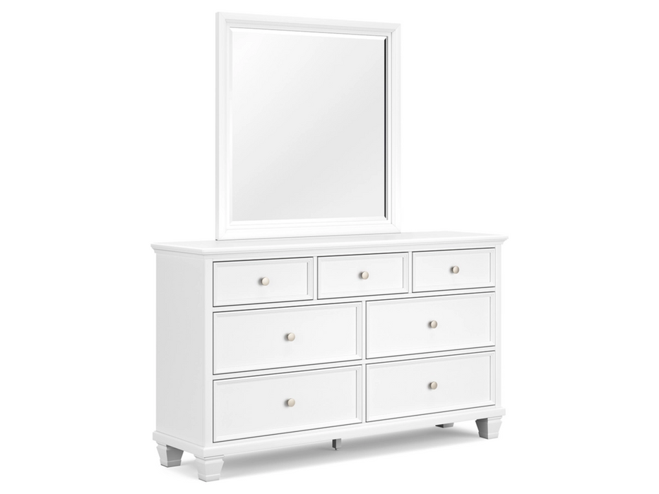 Fortman Queen Panel Bed Bedroom Set in White by Ashley Furniture