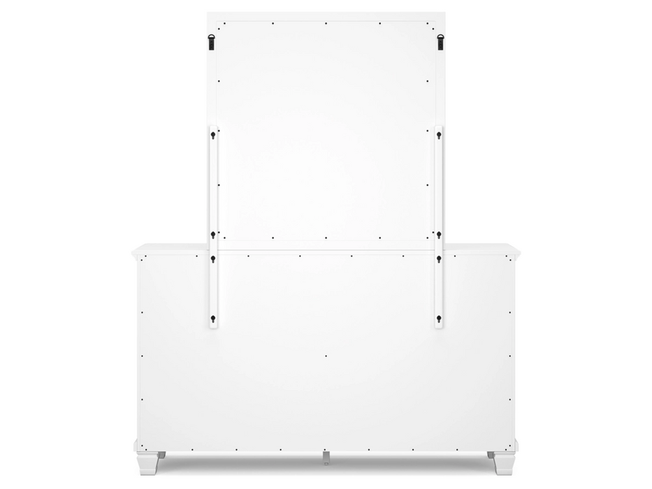 Fortman Queen Panel Bed Bedroom Set in White by Ashley Furniture