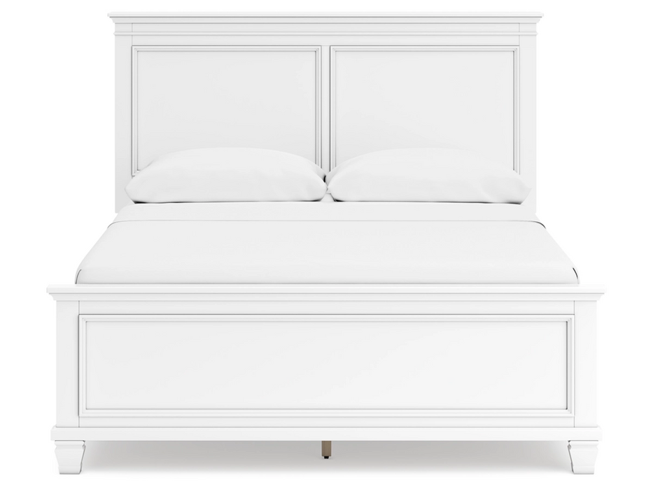 Fortman Queen Panel Bed Bedroom Set in White by Ashley Furniture