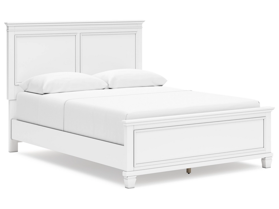 Fortman Queen Panel Bed Bedroom Set in White by Ashley Furniture