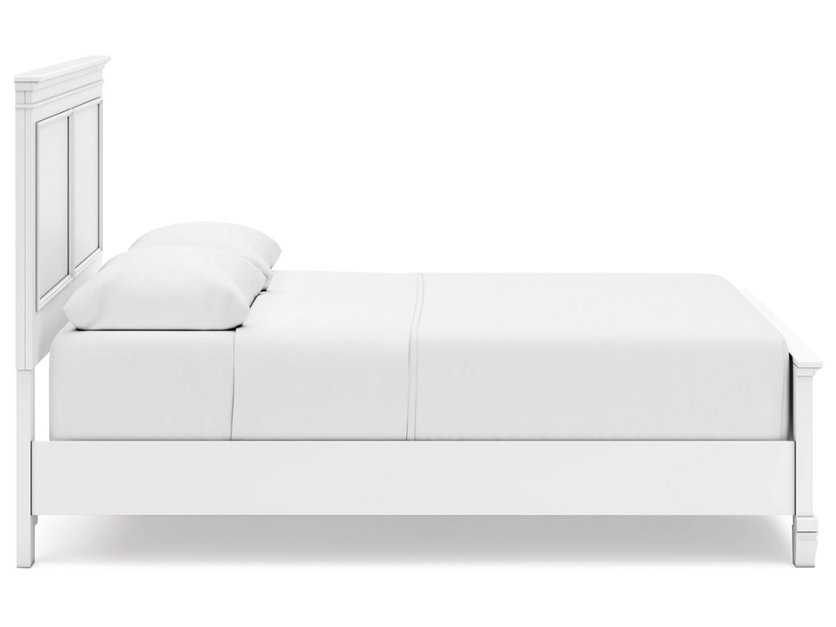 Fortman Queen Panel Bed Bedroom Set in White by Ashley Furniture