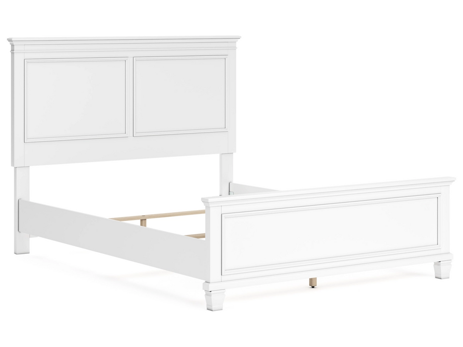 Fortman Queen Panel Bed Bedroom Set in White by Ashley Furniture