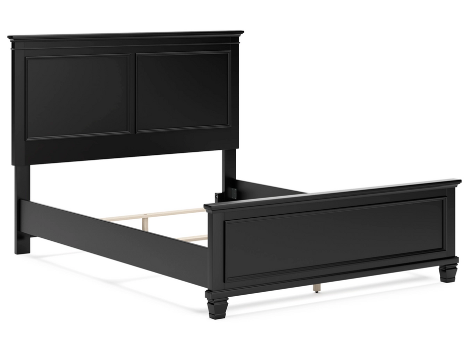 Lanolee Queen Panel Bed Bedroom Set in Black  by Ashley Furniture