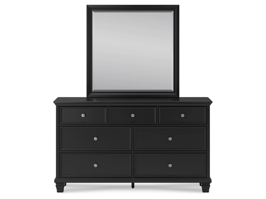 Lanolee Queen Panel Bed Bedroom Set in Black  by Ashley Furniture