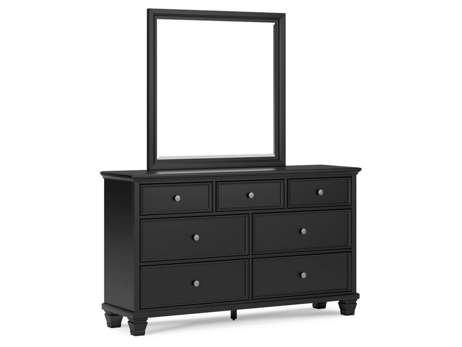 Lanolee Queen Panel Bed Bedroom Set in Black  by Ashley Furniture