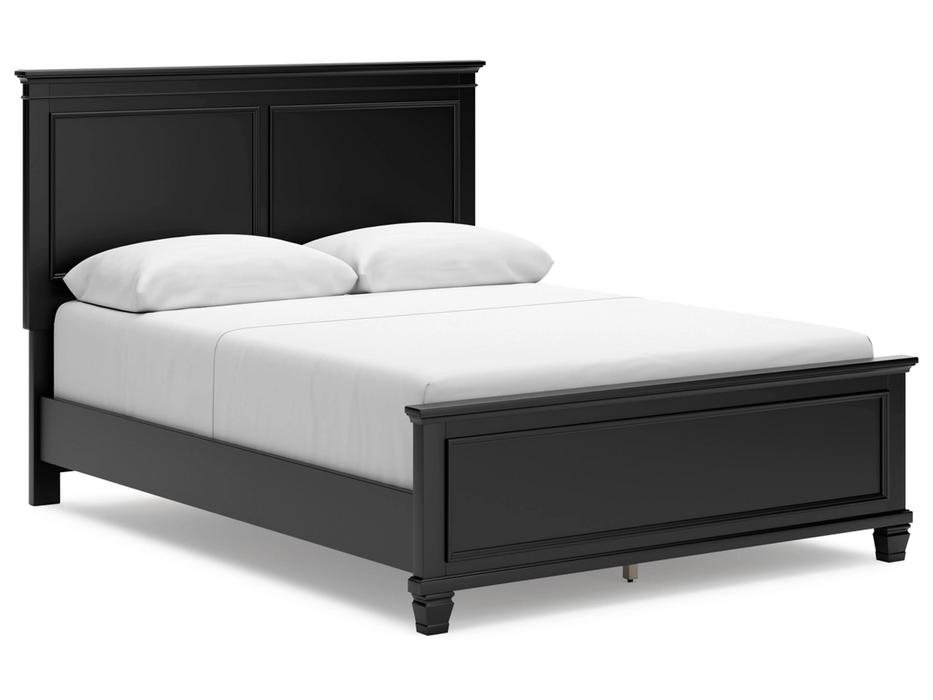 Lanolee Queen Panel Bed Bedroom Set in Black  by Ashley Furniture
